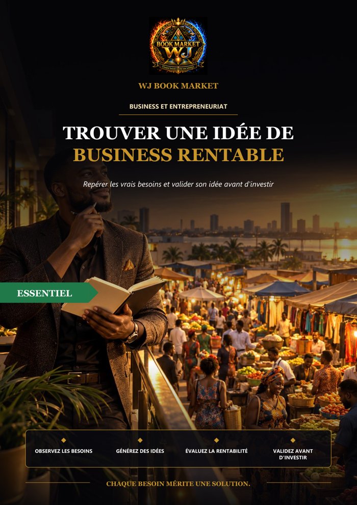 Couverture du guide WJ-0082 : Trouver une idée de business rentable